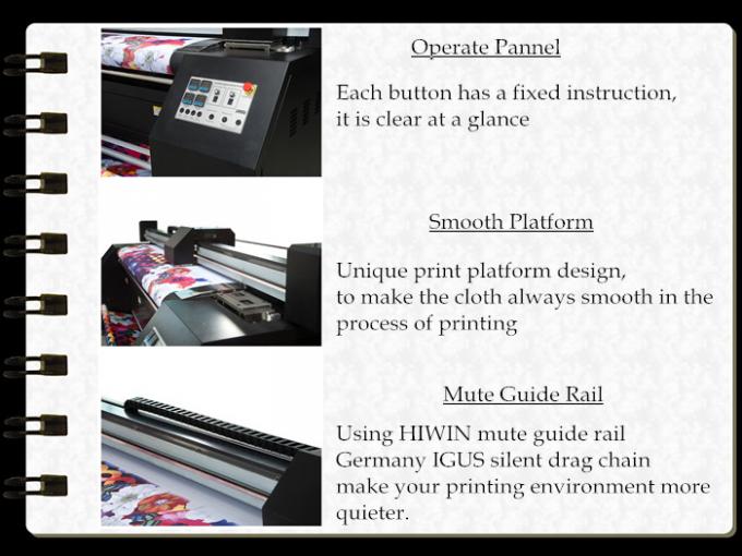 Haupt-Digital Sublimationsdruck-Maschine Epson für kundenspezifische Farbe CMYK des Gewebe-Doppelt-4 0