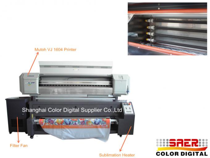 Textilsublimations-Drucker der Energie-2000W/Gewebe-Druckmaschine für Flagge 0