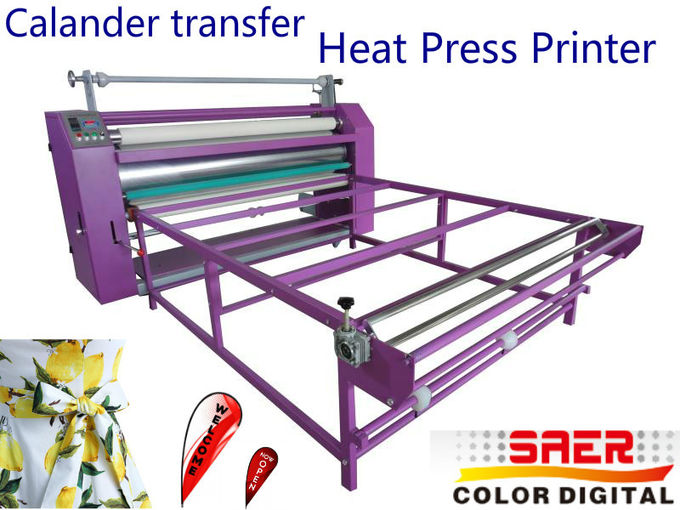Flachbetttextilkalender-Maschinen-Hitze-Presse-Maschine mit 1800 Kilogramm Gewichts- 2