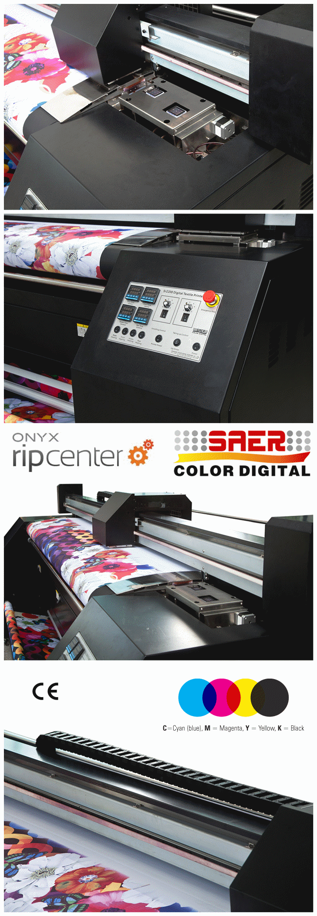 Großes Format-Digitaldrucker im Freien für Gewebe mit Köpfen Epson DX5 3