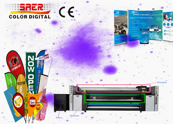 Hohe Maschinen-Tröpfchen-Flaggen-Druckmaschine DPI Digital Textildruck