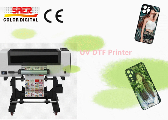 A3 UV-DTF-Drucker mit Lack, Telefonkasten, Glas, Zylinder Flasche Identitätskarten-Drucker UV-Aufkleberdrucker