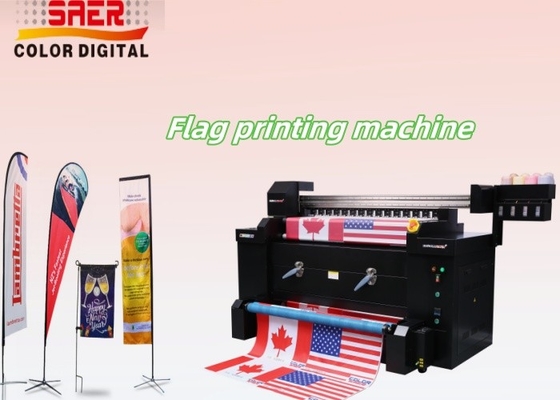 Heiß verkaufte Druckmaschinen für die direkte Verarbeitung von Stoffen in einem 1,2 m großen Textilflaggedrucker