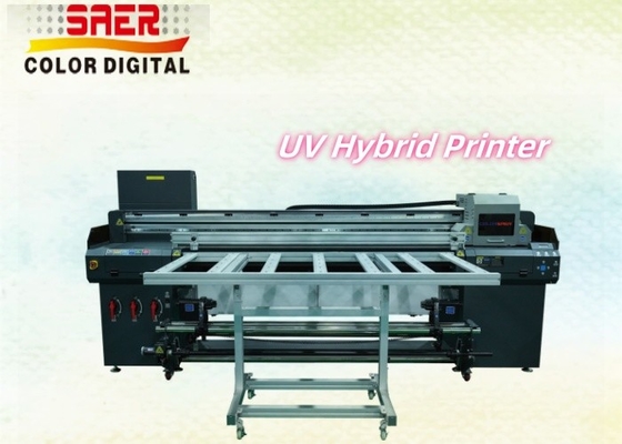 UV-Hybrid-Drucker Flatbed And Roll To Roll Druckmaschine mit hoher Auflösung
