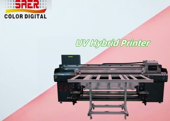 Fabrikverkauf Automatischer UV-Hybrid-Flachbettdrucker Flachbett und Roll-to-Roll