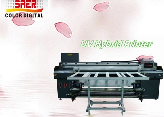 Großformat UV-Drucker Maschine Hersteller Led UV-Hybrid-Drucker Roll To Roll Flatbed-Drucker für starres und flexibles Material