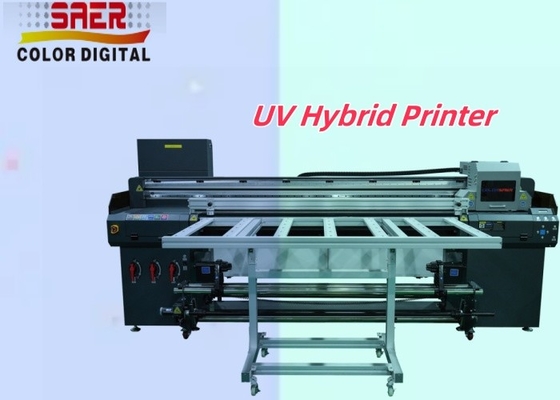 UV-Hybrid-Roll-zu-Roll- und Flachbett-UV-Drucker-Fabrik