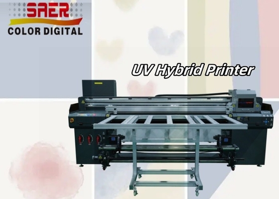SAER Banner Papier UV Hybrid Roll To Roll und Flatbed Druckermaschine
