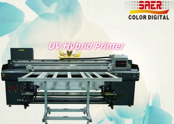 Multifunktionales großformatiges automatisches digitales Hybrid-Inkjet-UV-Flachbett- und Roll-to-Roll-Drucker
