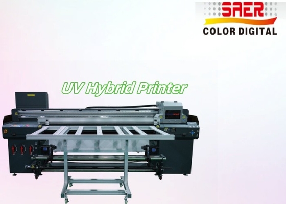 Garantie 1 Jahr Flatbed und Roll-to-Roll UV-Hybrid-Drucker für Plakat-Banner-Aufkleber-Deckenfilm