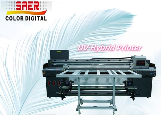 Roll-to-roll und Flachboden-UV-Drucker CMYK Weißlack UV-Druckmaschine