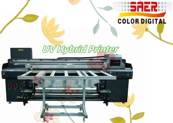 Multifunktionaler UV-Hybrid-Drucker mit Roll-to-Roll- und Flachbett