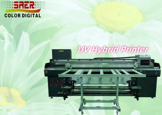 SAER Werbeplakat Dekorationsmaterialien Roll-to-Roll und Flatbed Druck UV-Hybrid-Drucker