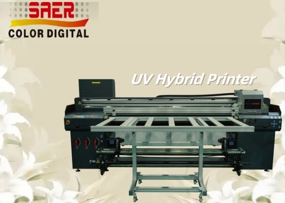High Resolution UV Hybrid Drucker Flatbed und Roll To Roll UV Druckmaschine