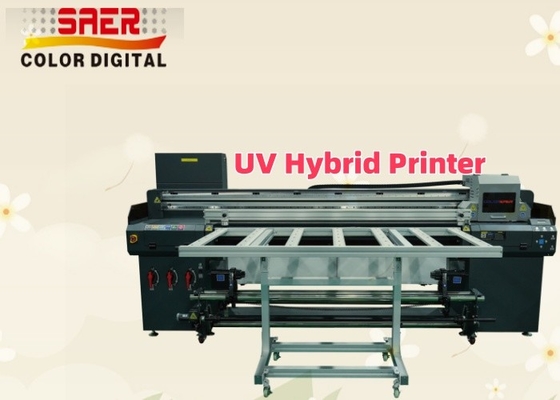 Automatische Hochgeschwindigkeits-Flachbett- und Roll-zu-Roll-Druckmaschine All-in-One-Tintenstrahldruckmaschine