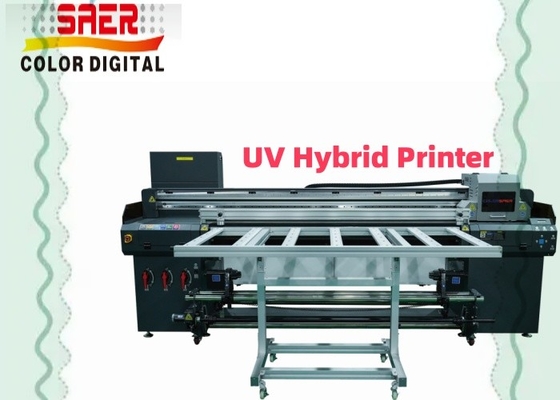 1.8m UV-Hybrid-Drucker Großformat Flatbed und Roll-to-Roll UV-Drucker Shanghai Fabrik