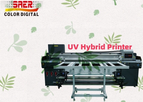 Hochwertige 1,8 m Hybrid UV-Drucker Flatbed und Roll-to-Roll UV-Druckmaschine für Werbung