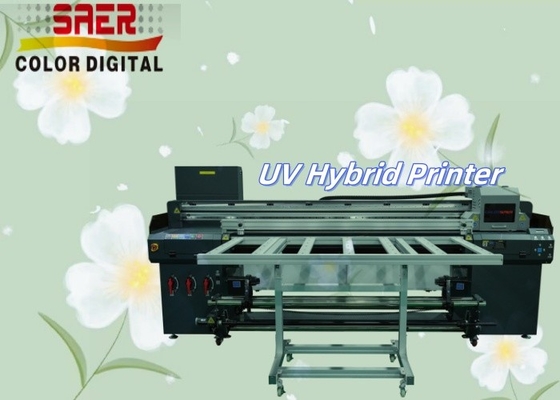 Flatbed And Roll To Roll UV Hybrid All in One Drucker Mehrfarbig UV Druckmaschine