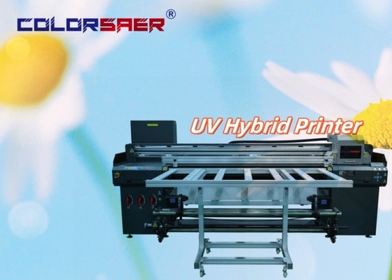 1.8m Großformat UV-Druckmaschine Flachbett und Roll-to-Roll-Alles-in-Ein-Hybrid-UV-Plotter