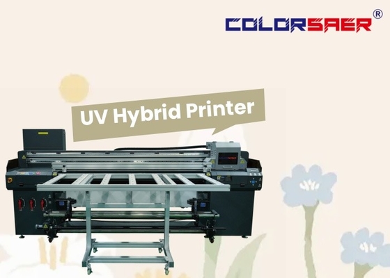 1.8m großformatiger Flatbed und Roll-to-Roll UV-Hybrid-Drucker für verschiedene Materialien