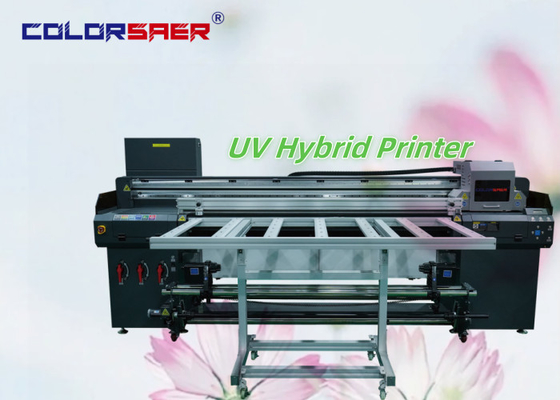 China Fabrik Direktverkauf 1800MM All in One Digital Inkjet UV Hybrid-Drucker