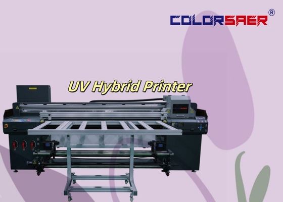 6 Fuß Flatbed & Roll zum Rollen in einem UV-Hybrid-Drucker für verschiedene Materialien