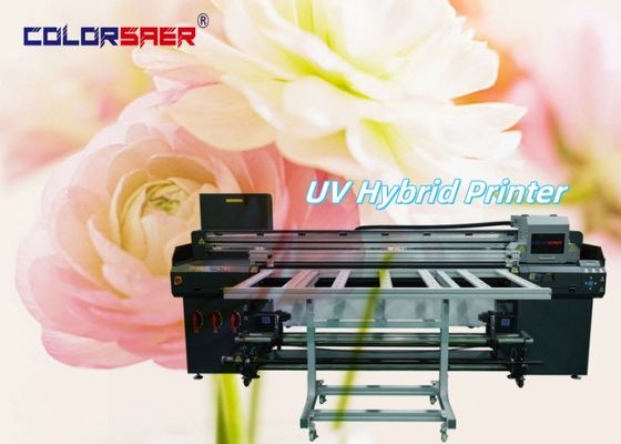 6ft New Technology UV Plotter Roll to Roll & Flatbed UV Hybrid Drucker Farbe + Weiß + Farbe + Lack