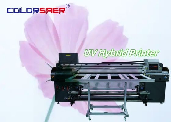 Großformat Farb UV Inkjet Druckmaschine Roll To Roll und Flatbed UV Hybrid Plotter