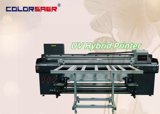 UV-Hybrid-Drucker Farbe SAER Flatbed mit Roll-to-Roll I3200 Neuer UV-Plotter für verschiedene Materialien