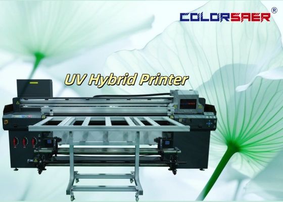 Shanghai Hersteller Digital Hybrid UV Plotter Großformat-Drucker 6 Fuß Roll To Roll mit Flatbed UV Hybrid Drucker