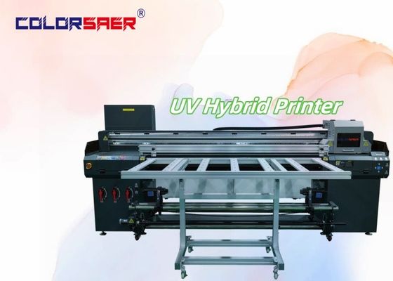 Digitale Hochwertige Flatbed und Roll zu Roll UV Hybrid Drucker Zeichen Druckmaschine
