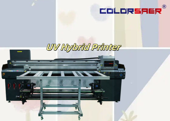 Roll-to-roll Flachbettdruck UV-Hybriddrucker für Plakate Werbung Elektronische Dekorationsmaterialien Handwerk