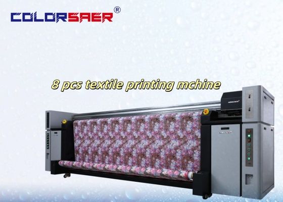 High Efficiency Digital Flag Banner Machine Großformat 3,2m Inkjet-Drucker 8pcs I3200 Langlebiger Sublimationsfarbiger Tintendruckmaschine