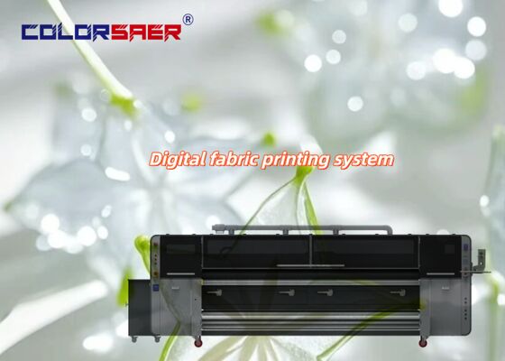 SAER COLOR Premium Dye-Sublimationsdrucker mit KJ4B-QL Druckkopf, 3200 mm Druckbreite, automatische Rollen-zu-Rollen-Funktion für Baumwoll- und Polyestergewebe