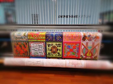 Doppel-CMYK-Farbgewebe-Plotter-ununterbrochener Farbkasten 45 Sqm/Stunden-Druck-Geschwindigkeit