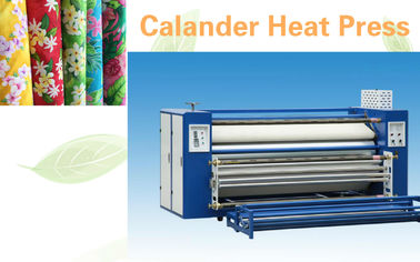 Flatbed Textile Calender Machine Heat Press Machine With 1800 Kg Weight