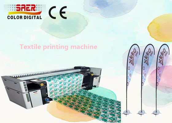 Direct Textile Printing Sublimation printer / Roll To Roll Polyester flag printer