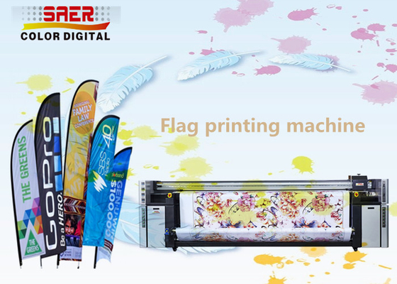 Direct Textile Printing Sublimation printer / Roll To Roll Polyester flag printer