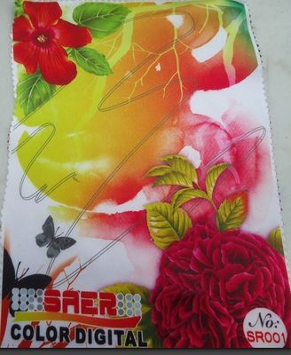 Weißes Polyester-Satin-Digital-Druckgewebe für die Vorhang-Herstellung