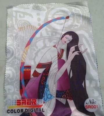 Weißes Polyester-Satin-Digital-Druckgewebe für die Vorhang-Herstellung