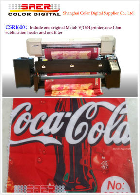 Sublimations-Drucker 1604 Mutoh Vj für Flaggen-Vorhang-und Tabellen-Gewebe-Drucken