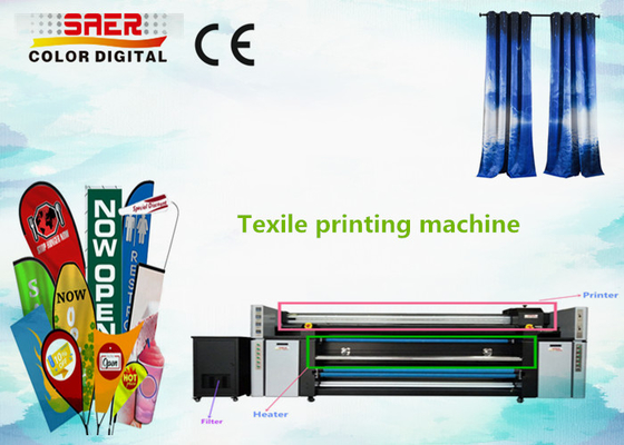 2100 mm digitaler Sublimationsdrucker für Flaggen-Baumwollgewebe