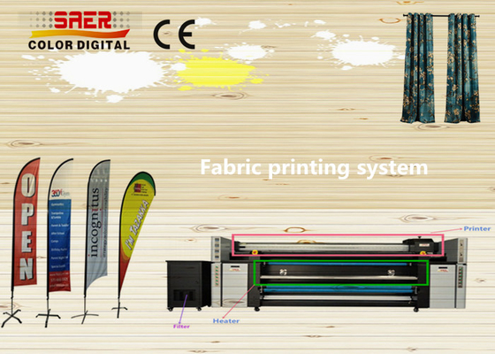Flaggen-Fahnen-Polyester-Gewebe-Drucker SAER CSR2200/direkt Textildrucker