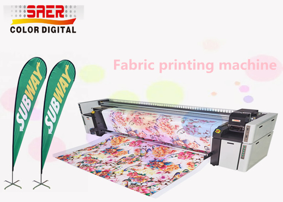 Digitale Textildruckmaschine Flaggenbanner Polyester Stoff Tintenstrahl Farbstoff Sublimationsdrucker