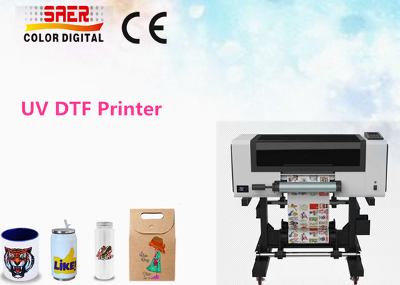 3 Köpfe UV-DTF-Drucker A3-Größe Kleinkristall UV-Aufkleberdruckmaschine