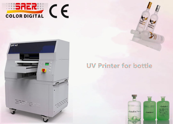 UV-Zylinderdruckmaschine für Flaschen Digitale Tintenstrahldrucker mit hochauflösendem Druckkopf