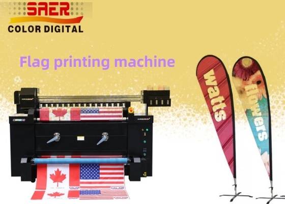 Automatische, direkte Textilflaggen-Flaggen-Sublimations-Flaggen-Druckmaschine Drucker 1,2 m Flaggen-Flaggen-Drucker