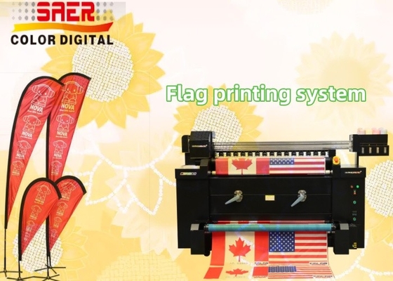 Vollfarbige digitale Inkjet-Flaggendruckmaschine zur Herstellung von Flaggen