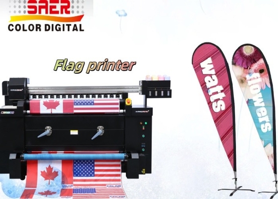 1.2M I3200 Köpfe Farbstoff Sublimation Direktdruck Digitale Textilflaggendruckmaschine