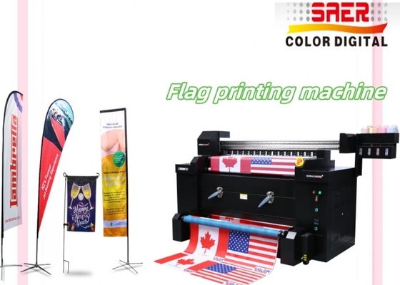 1.2M I3200 Köpfe Farbstoff Sublimation Direktdruck Digitale Textilflaggendruckmaschine